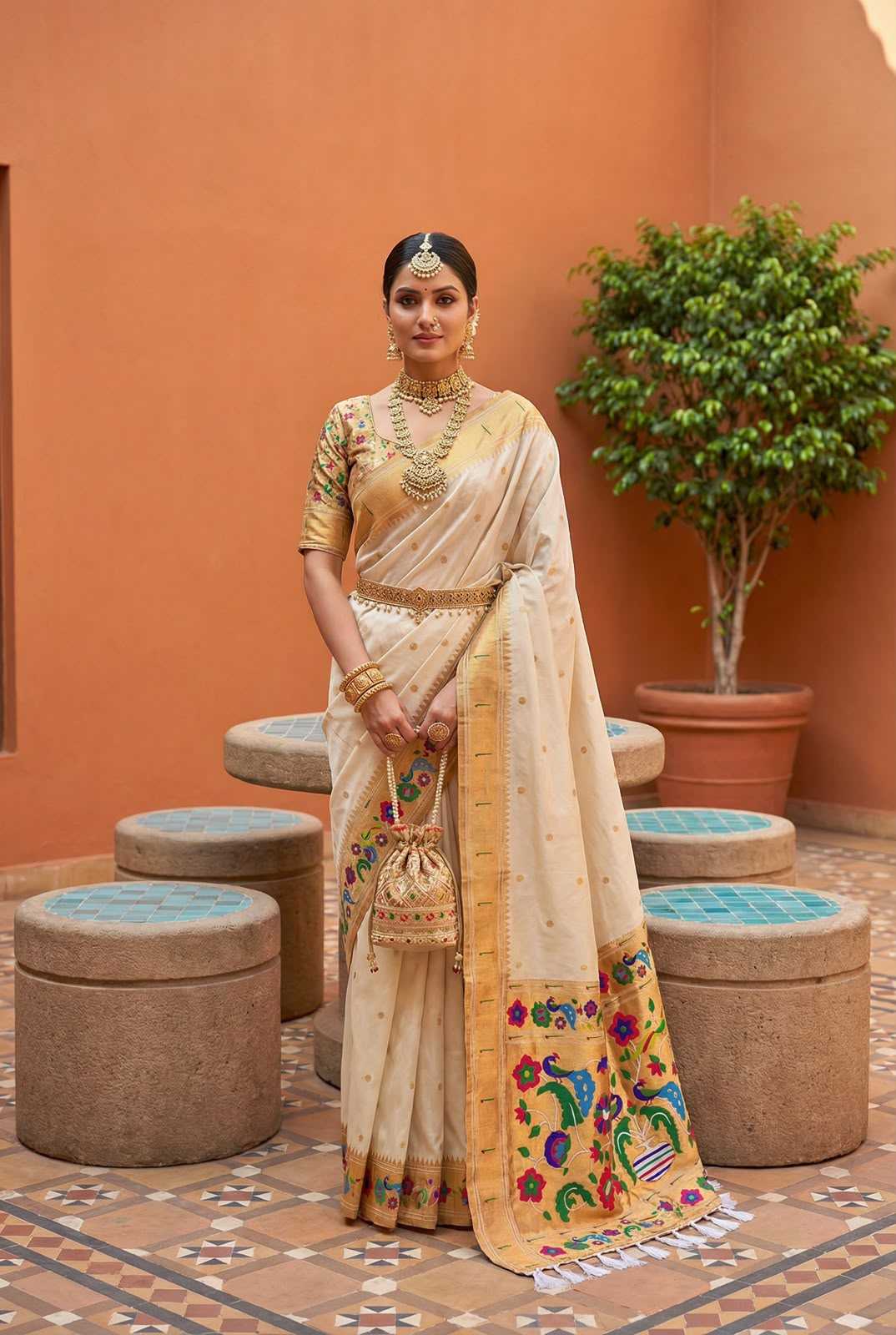 Soft Silk Designer Saree in Blue