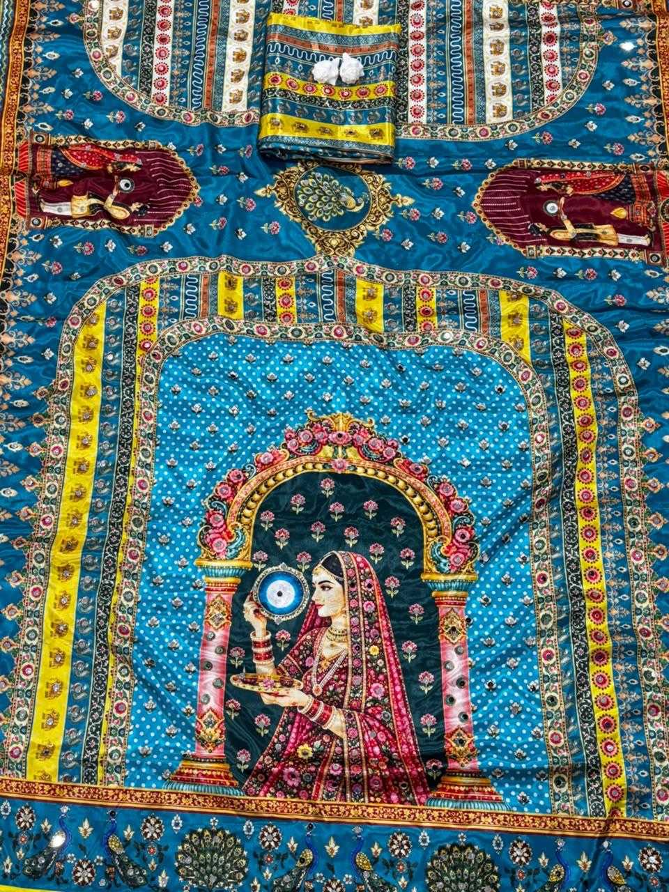 Dal Crepe Silk Designer Saree