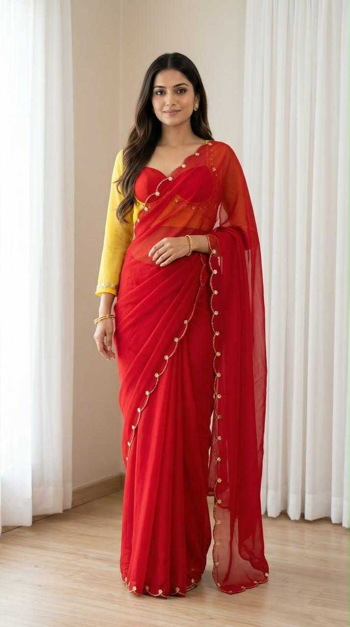 Faux Georgette Designer Saree
