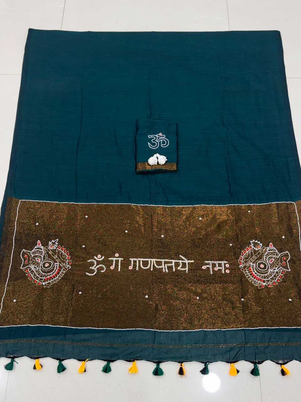 Pure Cotton Hand Work Saree