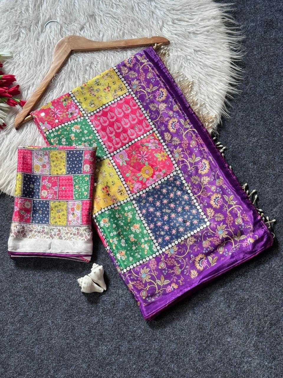 Real Crepe Silk Printed Saree