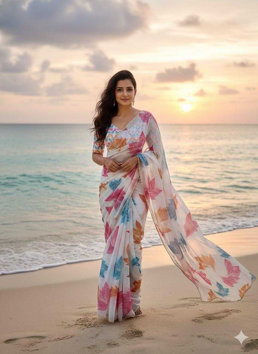 Tabi Tabby Silk Organza Designer Saree