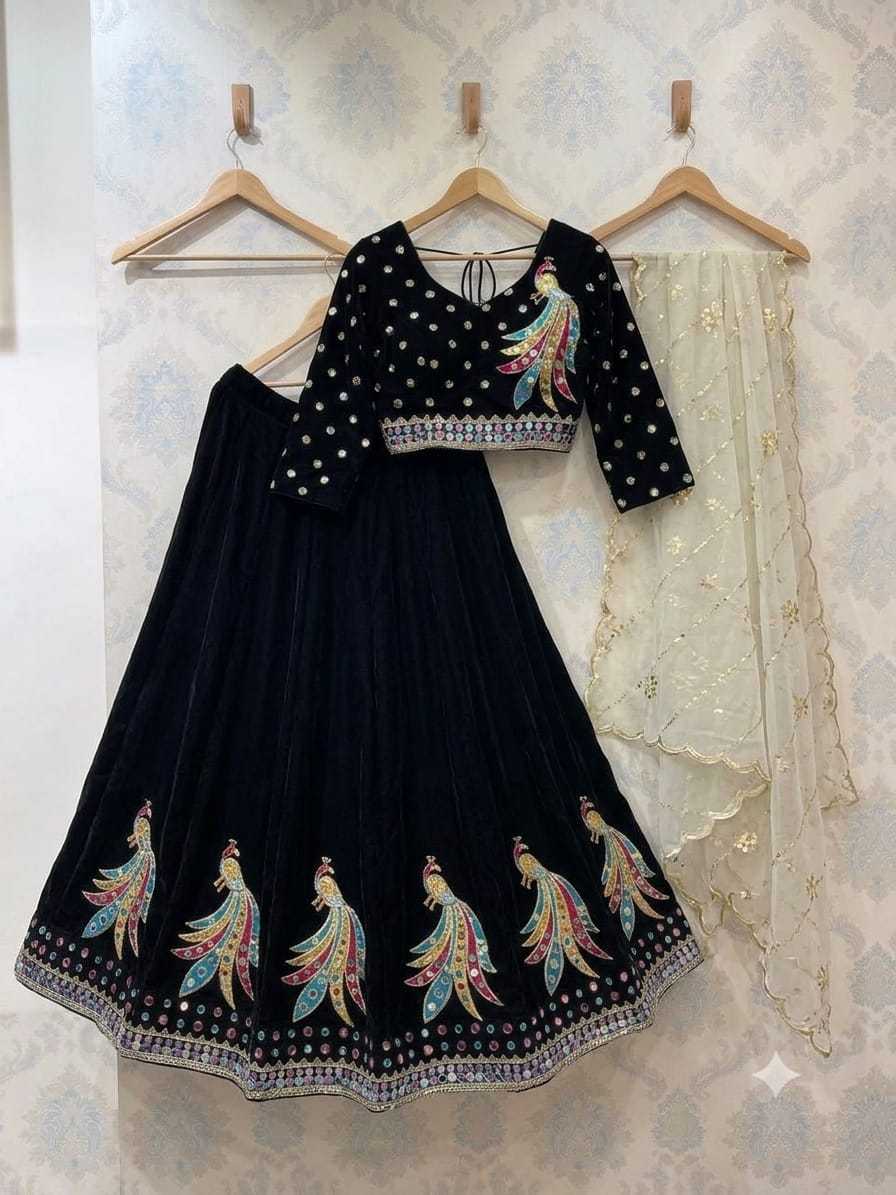 Heavy Roman Silk Lehenga 5052