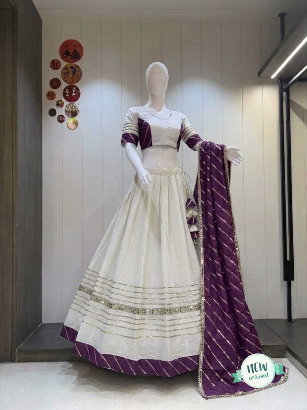 Bhavanshi Heavy Roman Silk Lehenga
