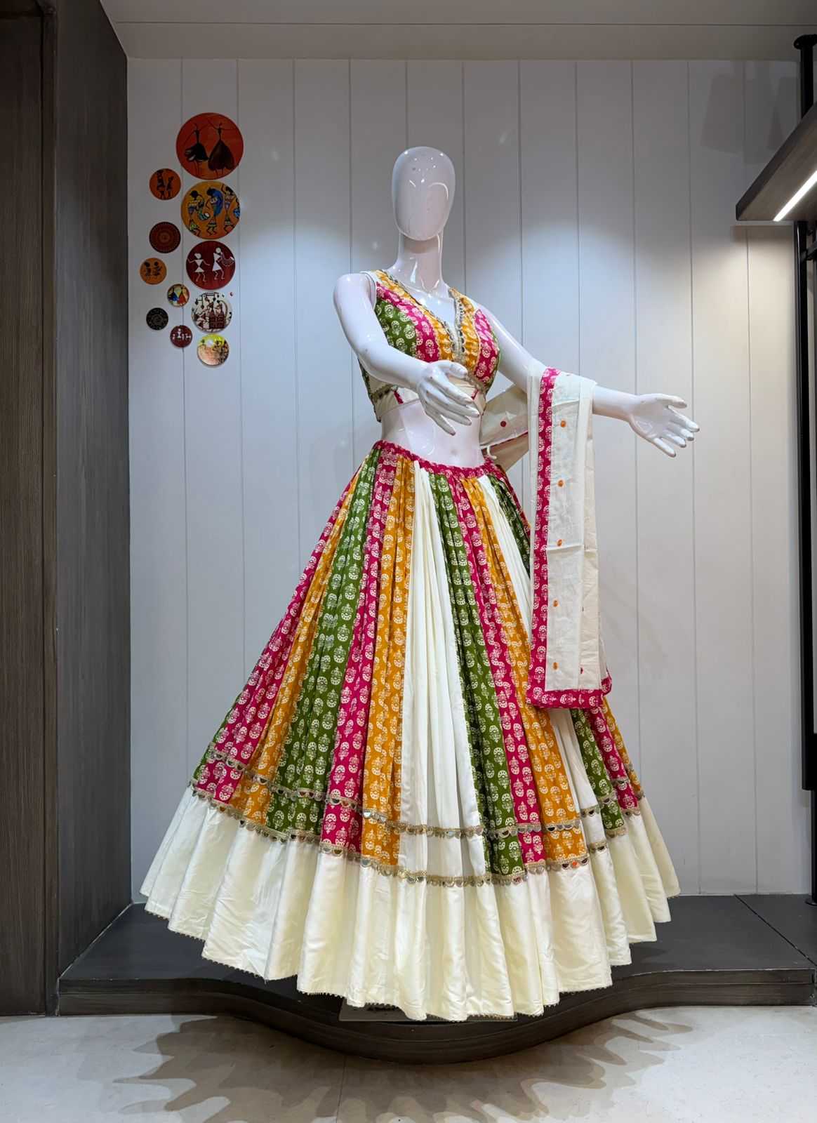Bubbles Heavy Cotton Cambric Fancy Lehenga