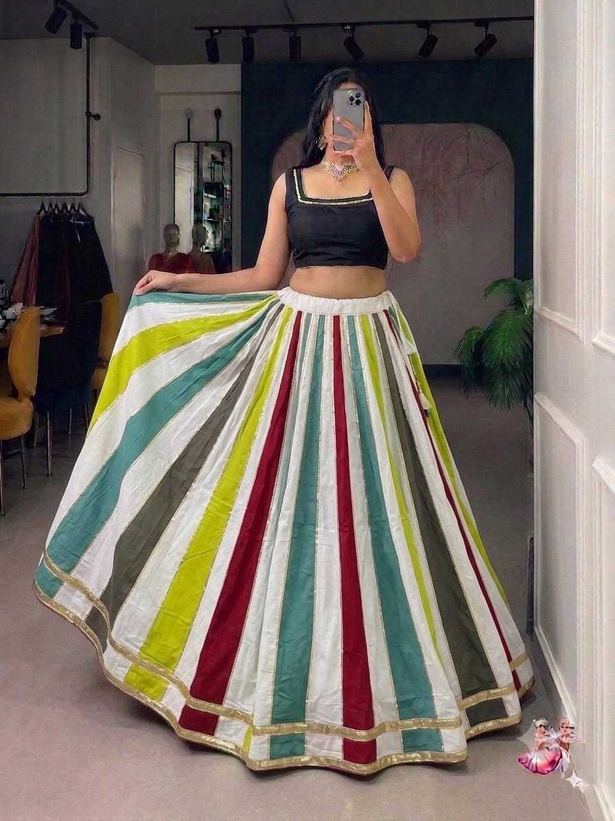 Jaipuri Skirt Cotton Fancy Lehenga