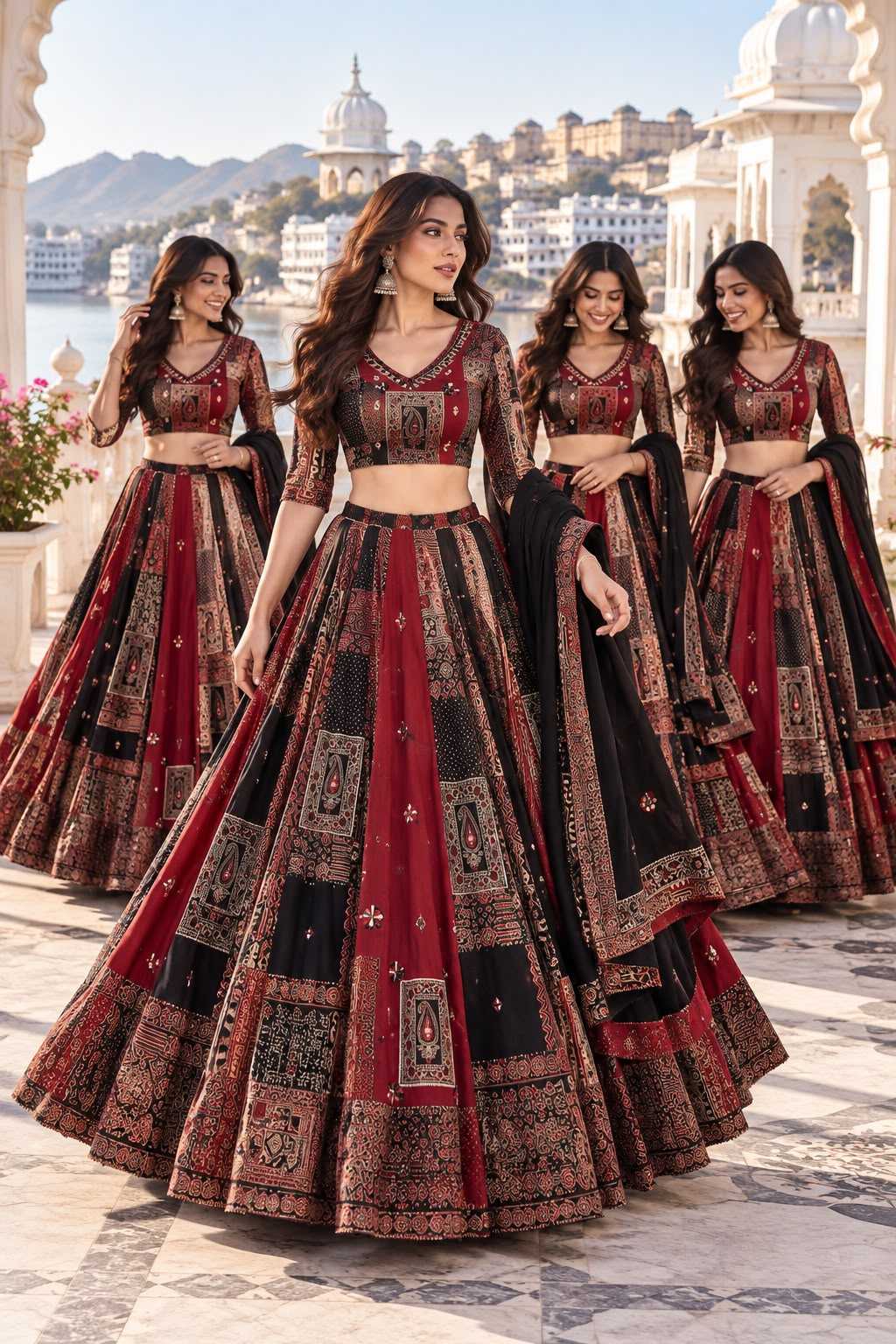 Keri Box Cotton Cambric Designer Lehenga