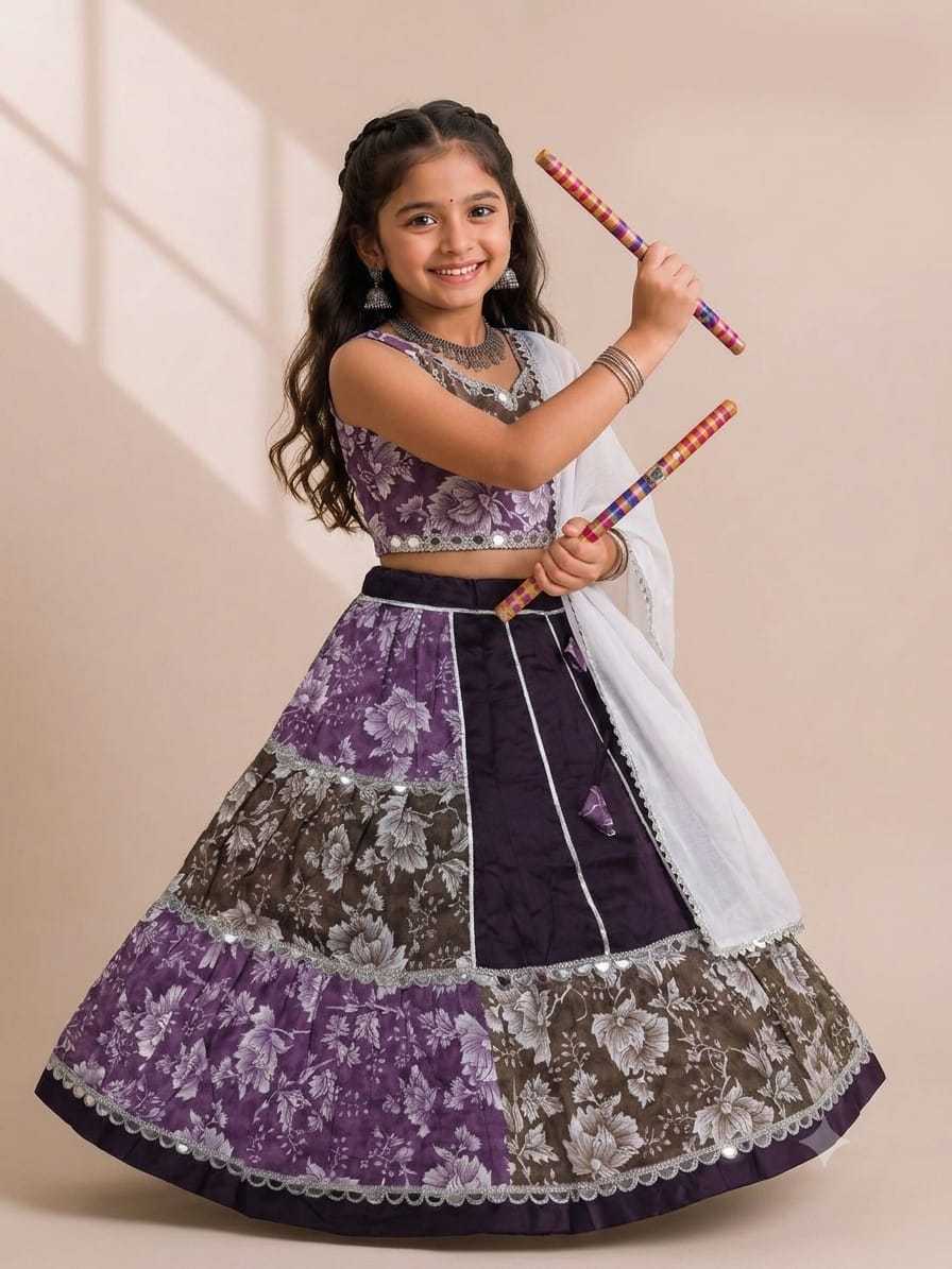 Pankhudi Cotton Kids Lehenga
