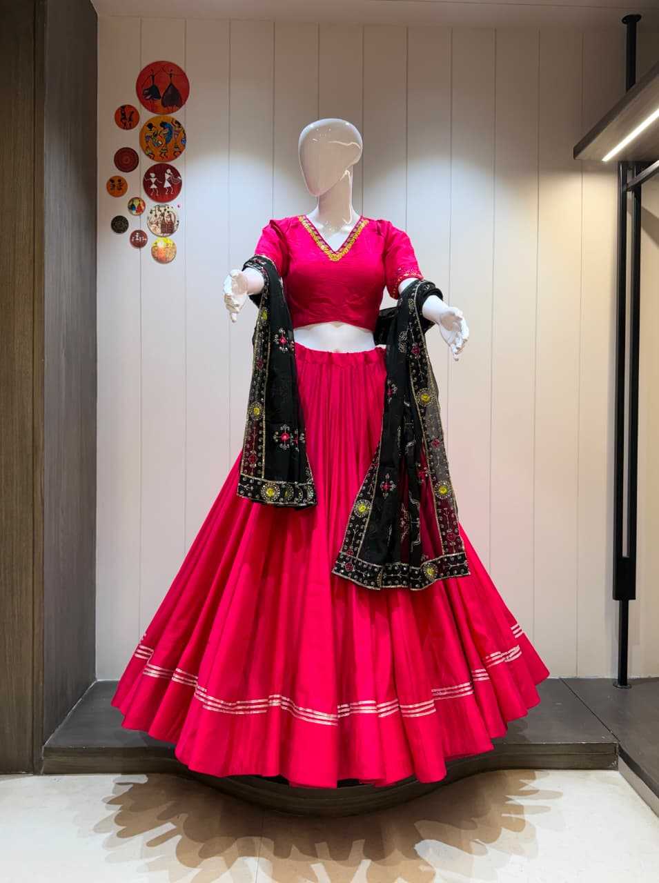 Roma Kach Cotton Traditional Lehenga