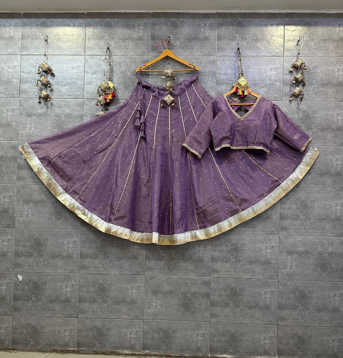 Tissue Silk Lehenga