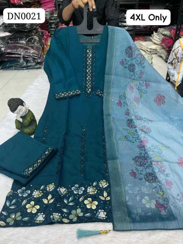 Heavy Silk Party Wear Kurti