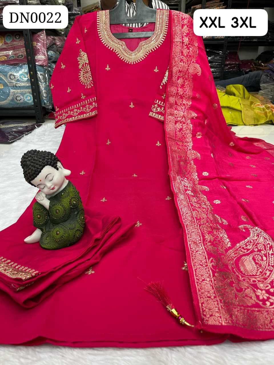 Heavy Roman Silk Designer Kurti