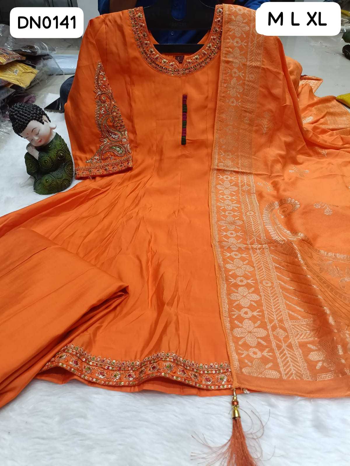 Heavy Roman Silk Party Wear Kurti