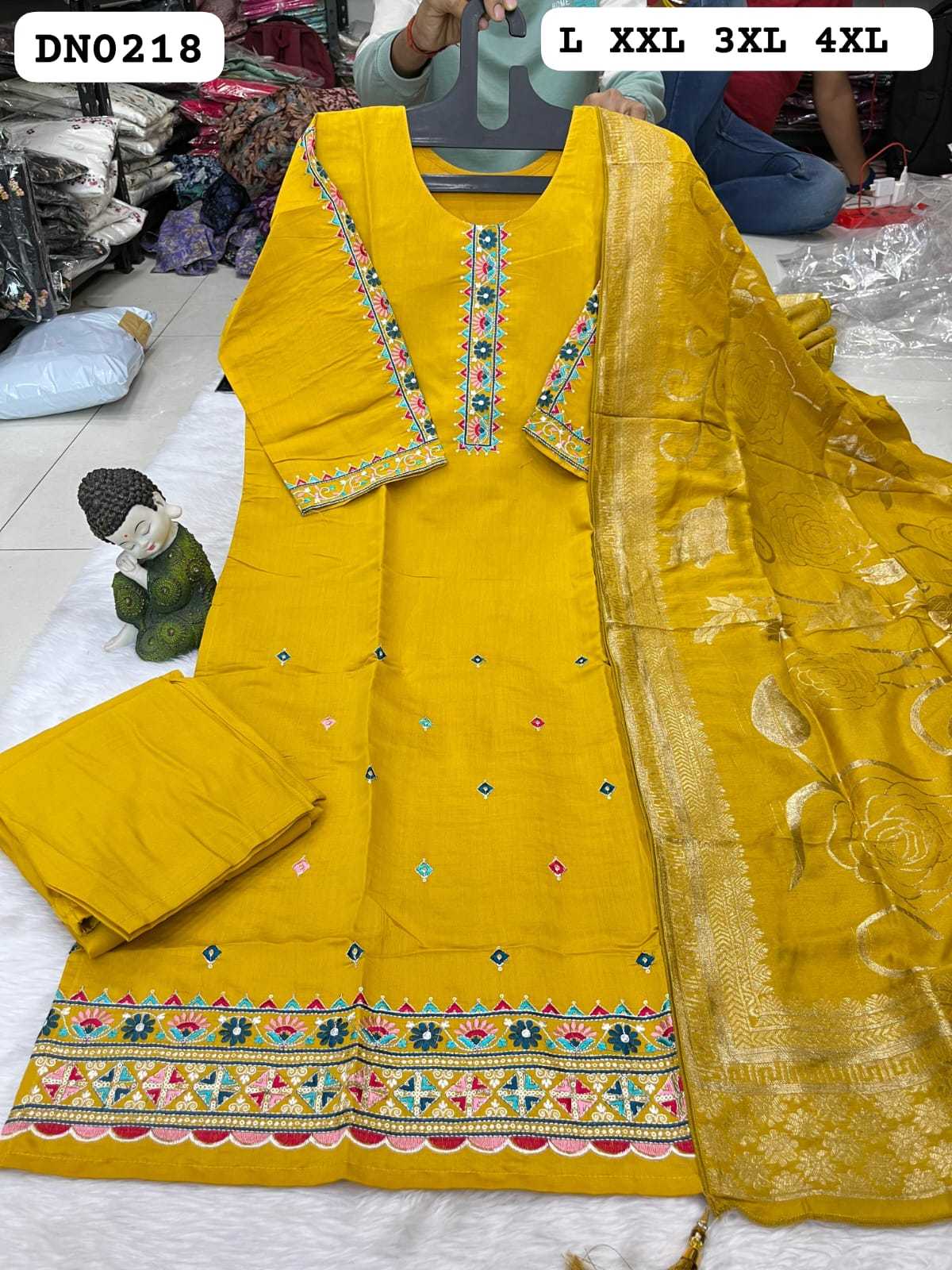 Heavy Roman Silk Party Wear Kurti