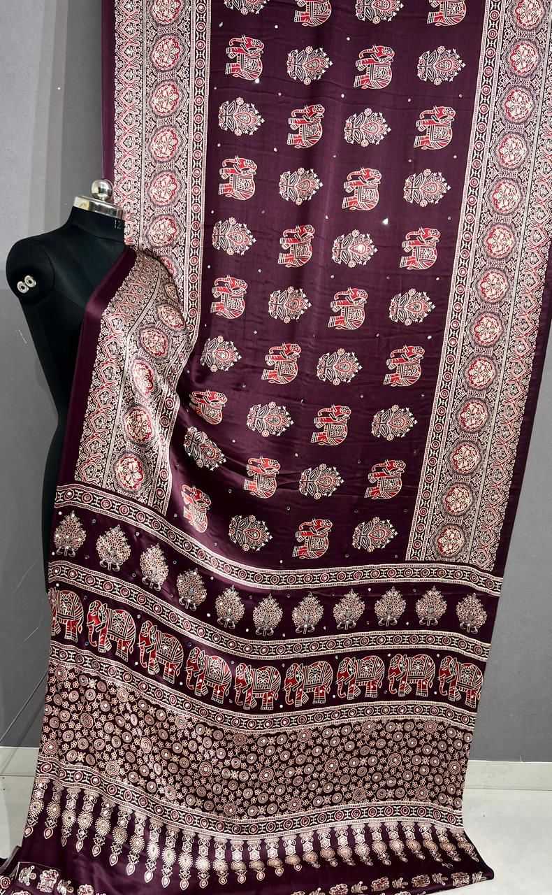 Japan Sartin Designer Saree