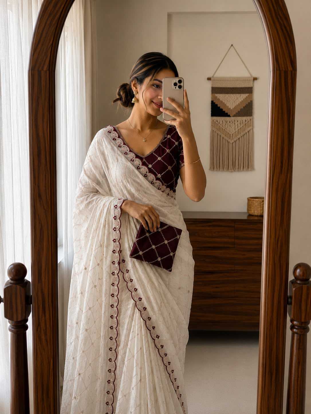 Adhivika Georgette Designer Saree