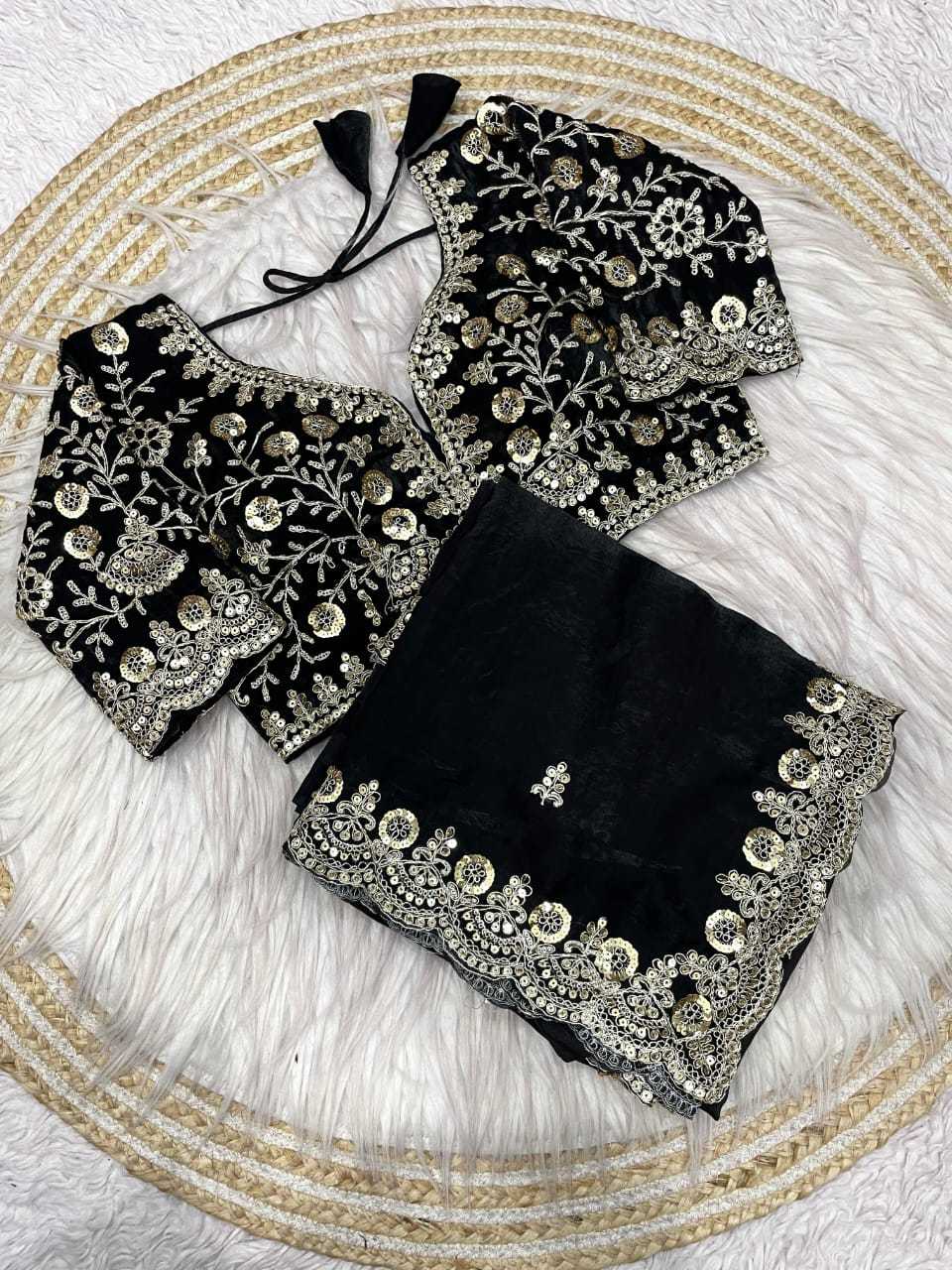 Satin Silk Designer Saree