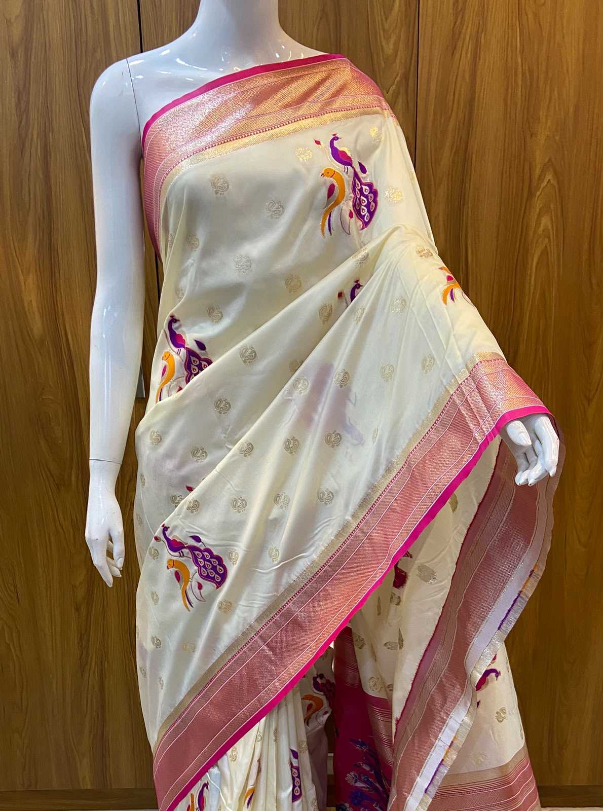 Pure Silk Zari Border Saree