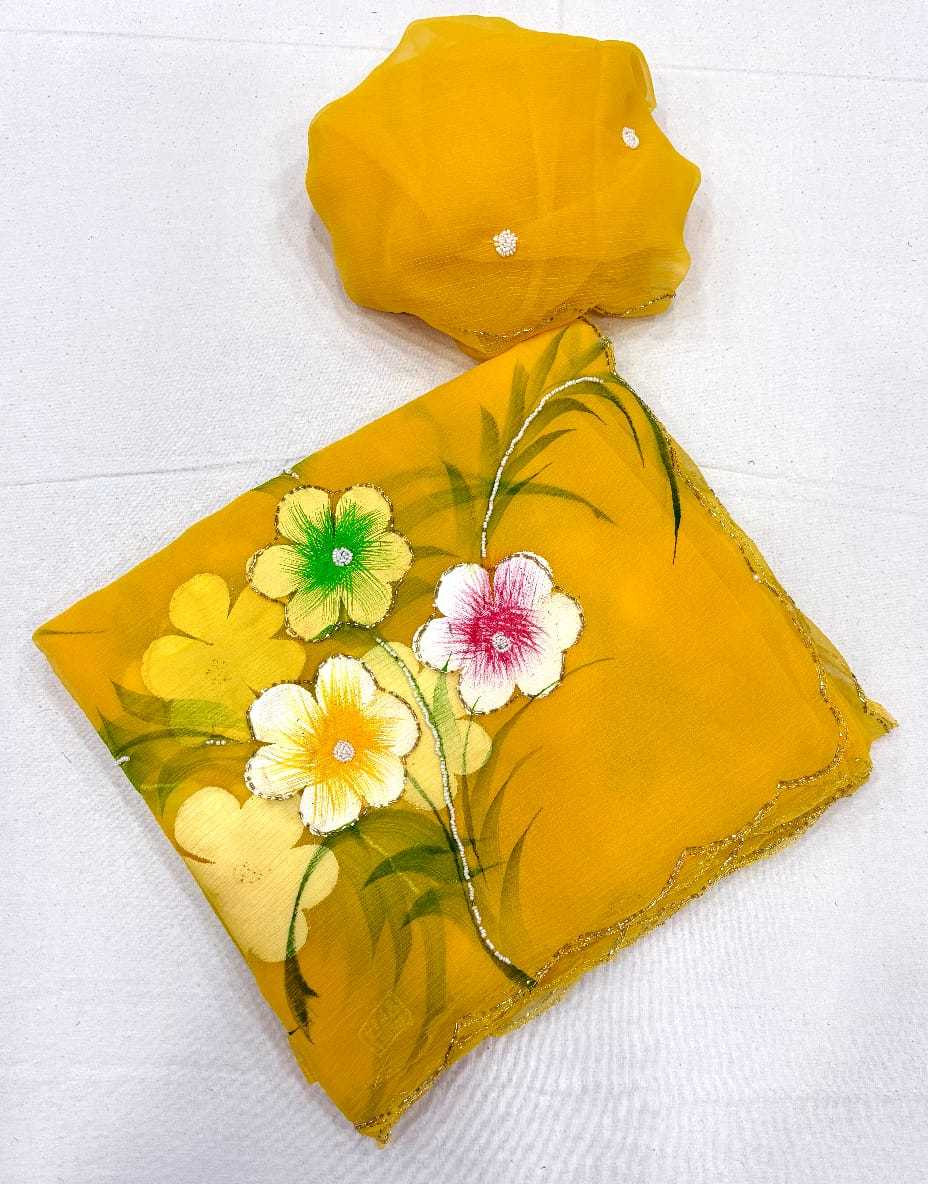 Chiffon Designer Saree