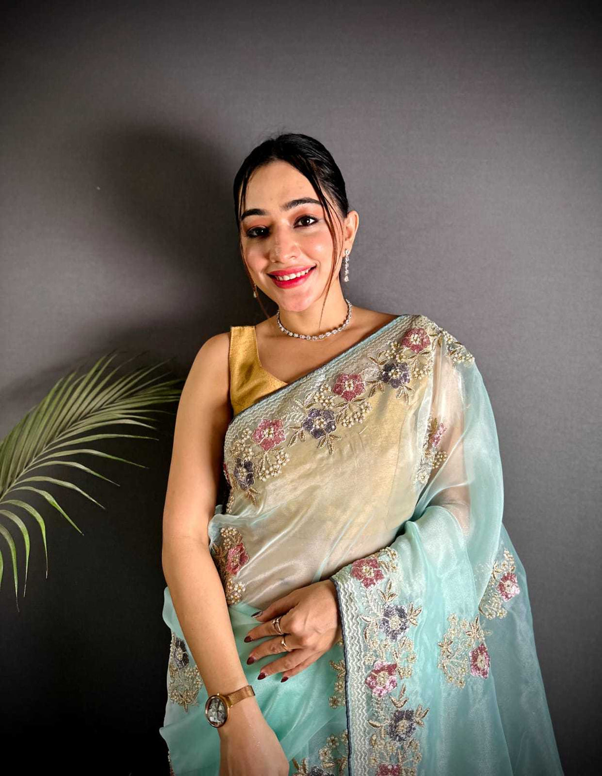 Organza Silk Designer Saree