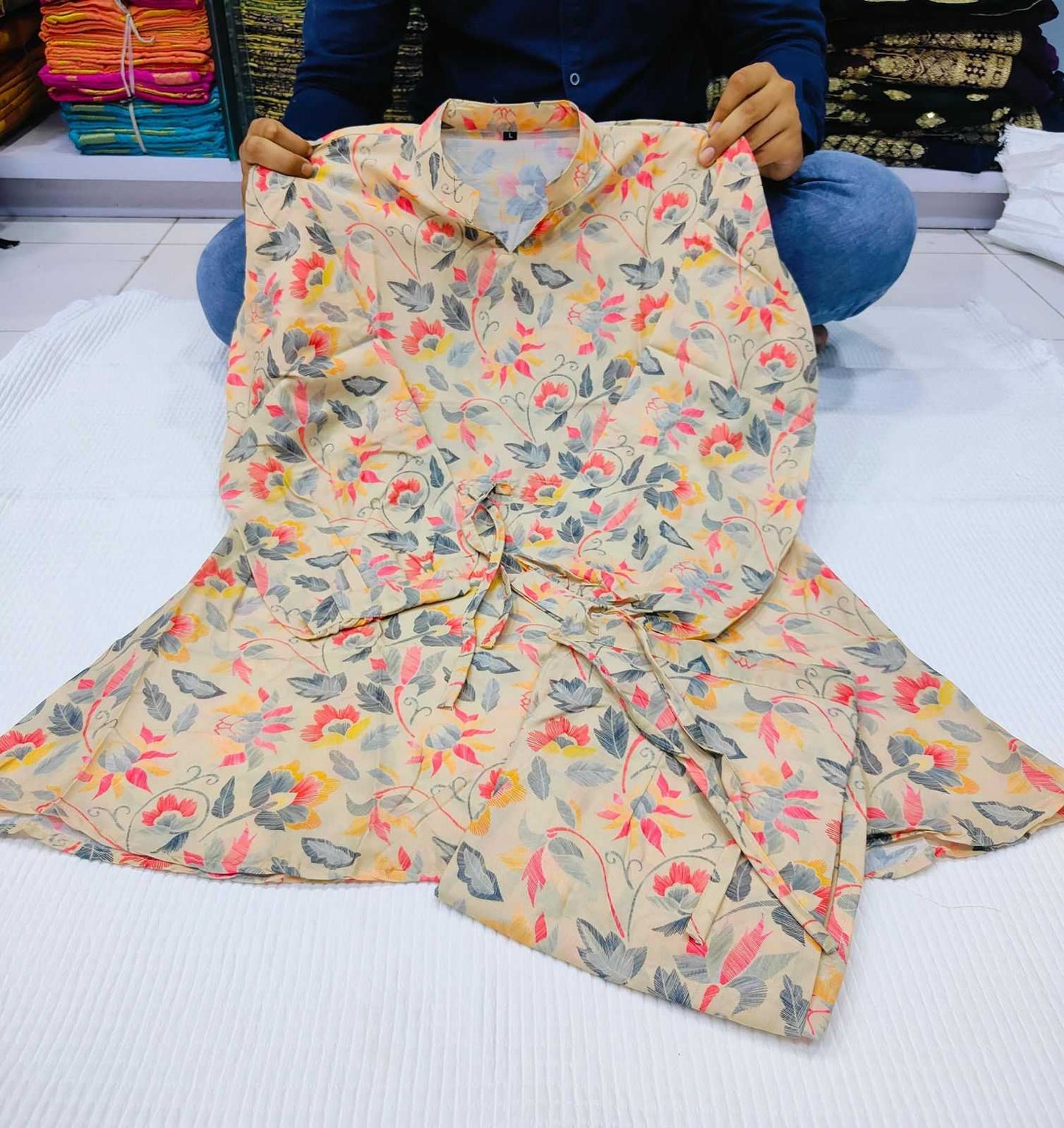 Muslin Silk Designer Kurti