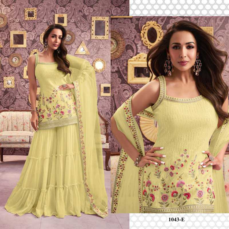 Faux Georgette Sharara Salwar Suit