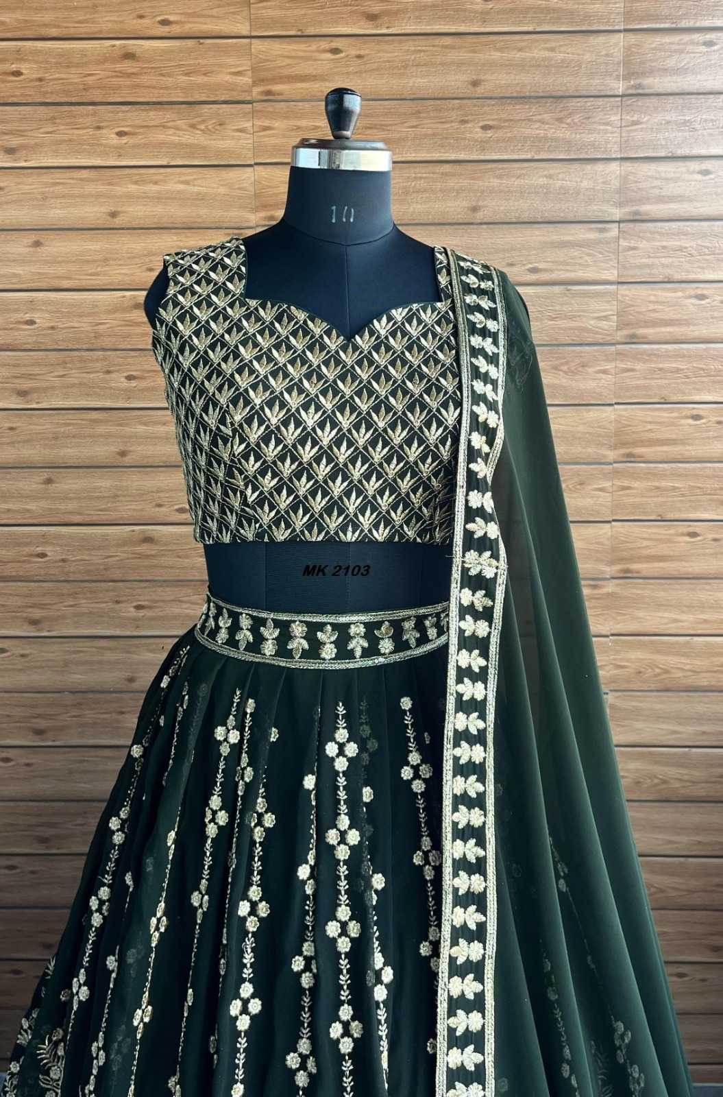 Faux Georgette Wedding Lehenga