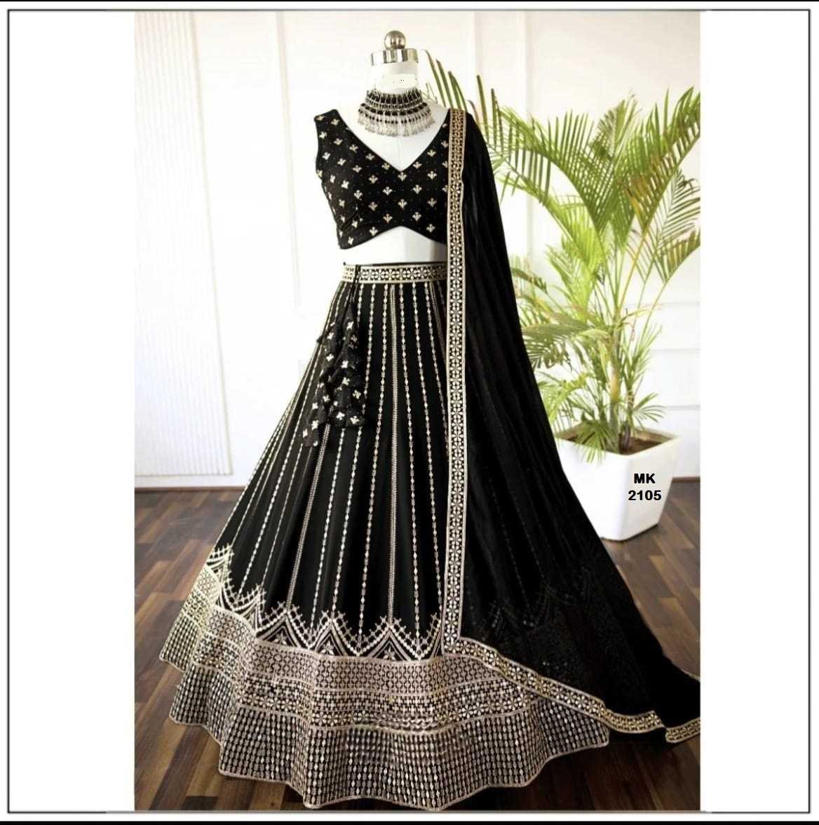 Faux Georgette Wedding Lehenga 2105