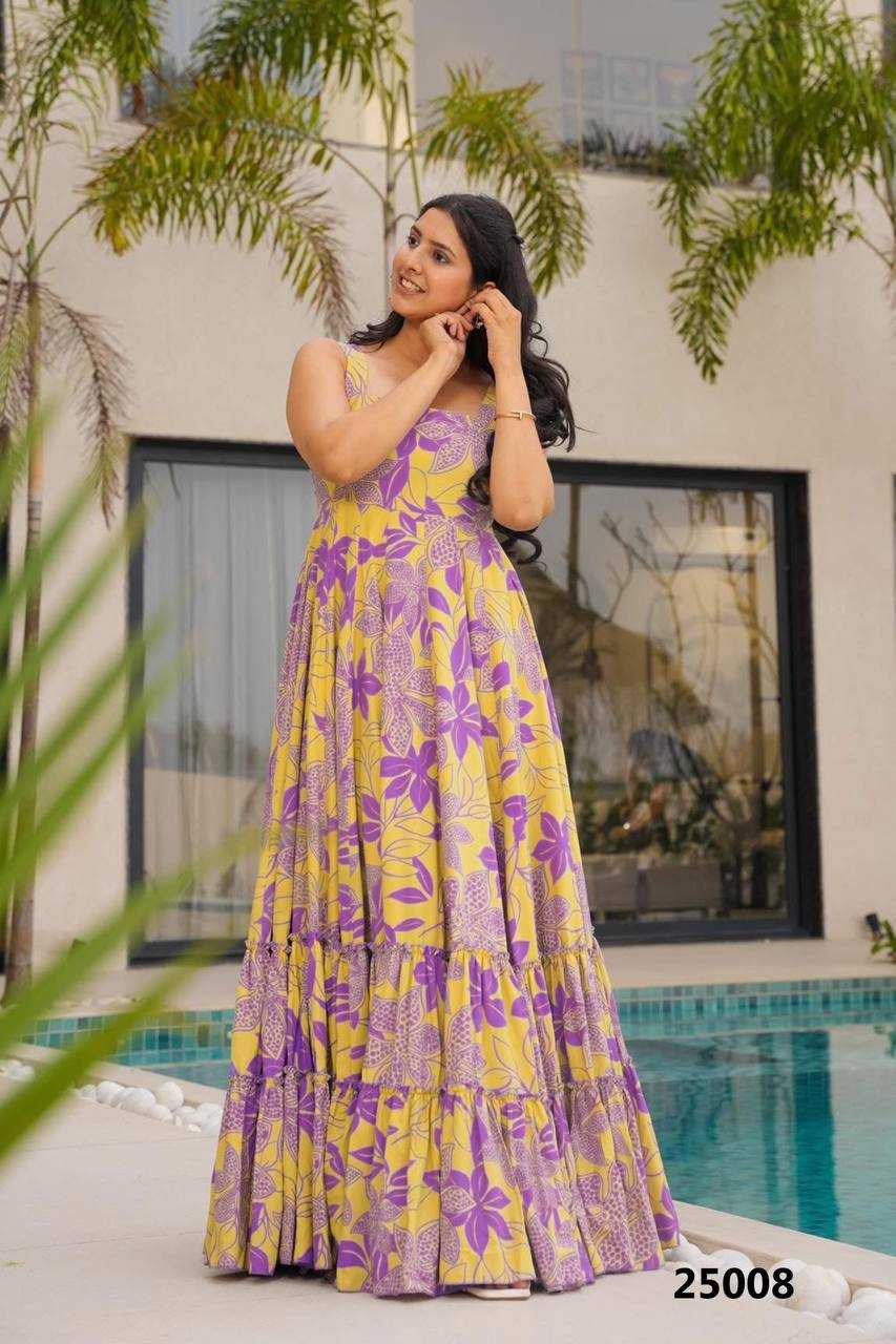 Rayon Printed Gown