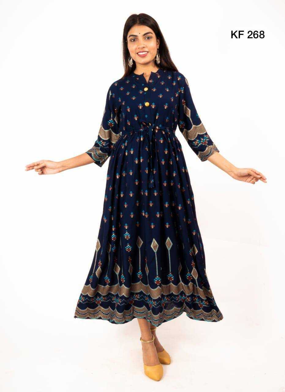Rayon Printed Gown