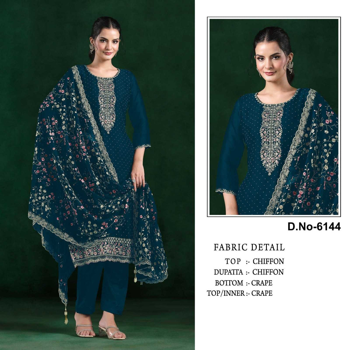 Anikaa Chiffon Ladies Suit