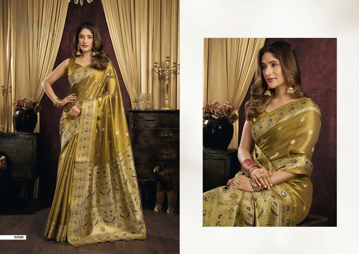Gobuni Saira Tissue Silk Traditional Saree