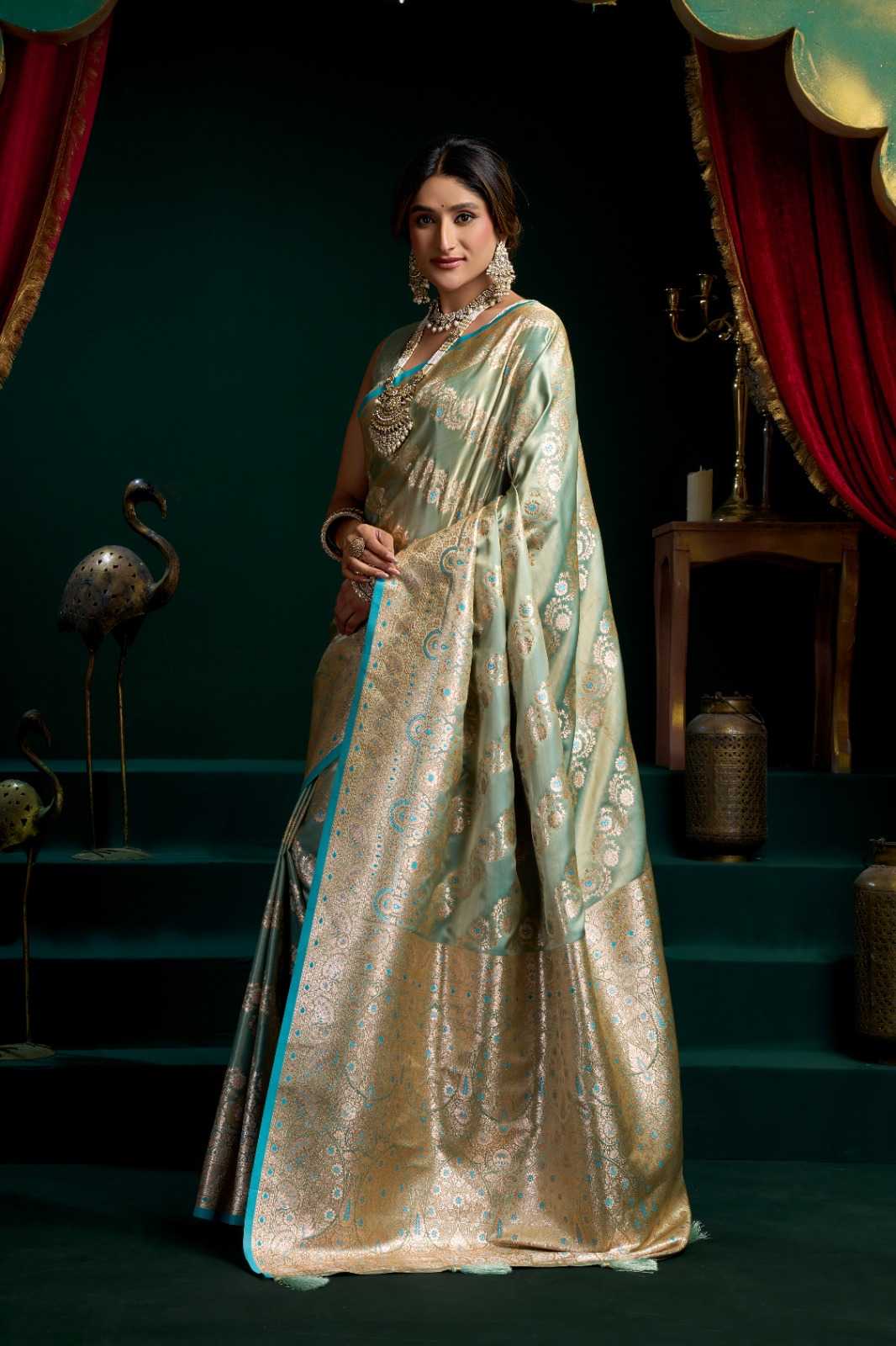 Gobuni Shreemati Satin Silk Traditional Saree