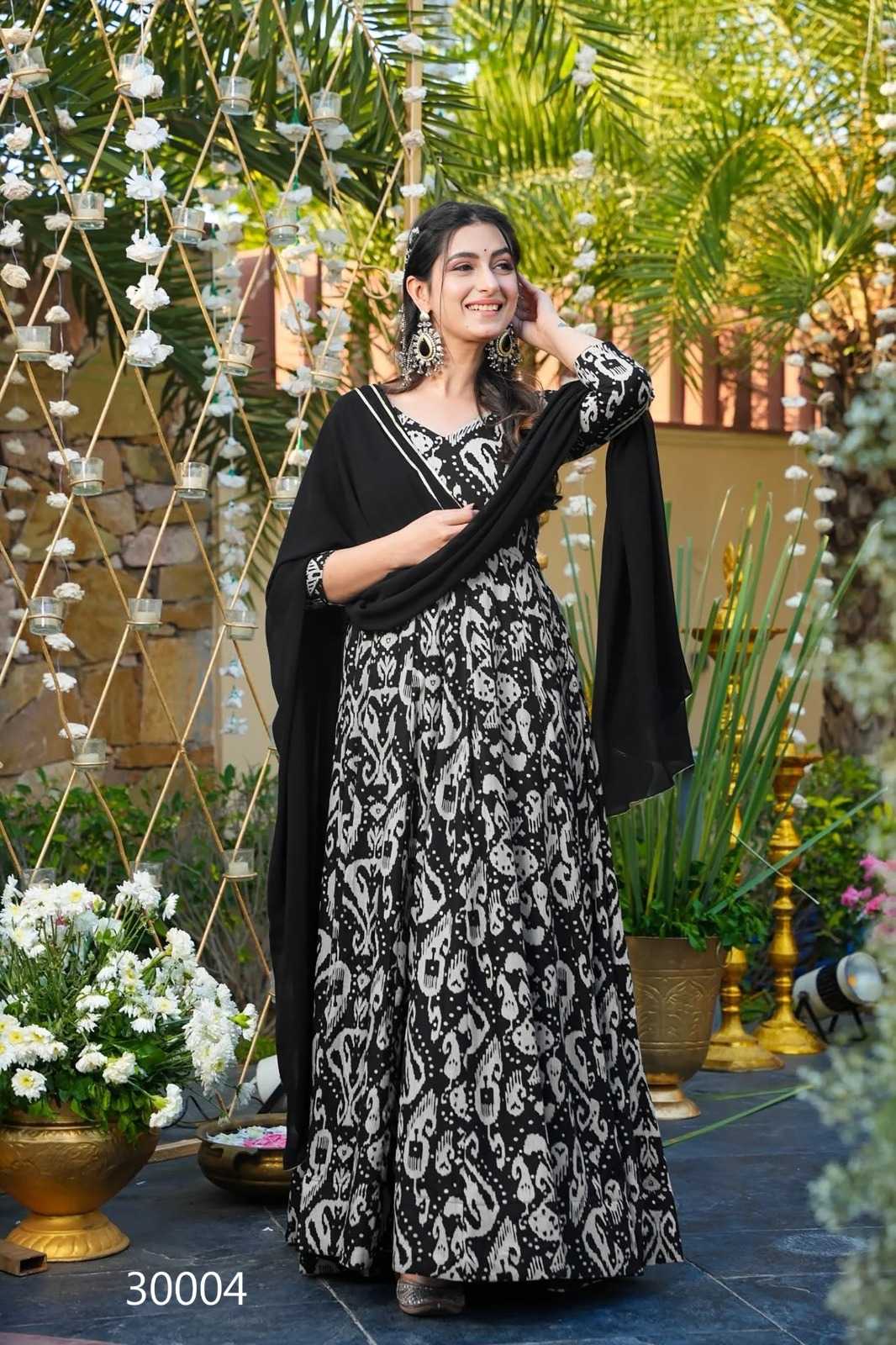 Lucaya Chinon Printed Gown