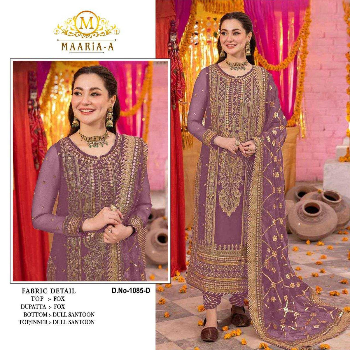 Maaria~a Faux Georgette Ladies Suit