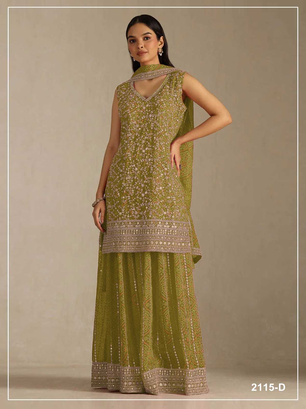 Pavitra Faux Georgette Printed Suit in Morpich