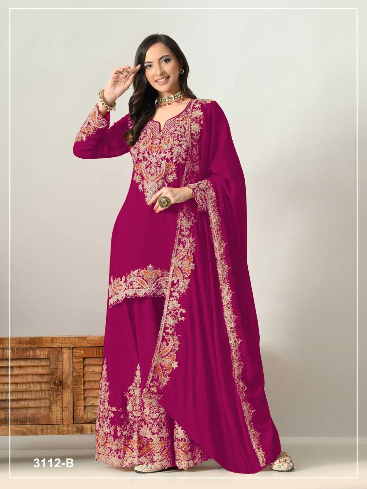 Pavitra Chinon Silk Embroidery Suit