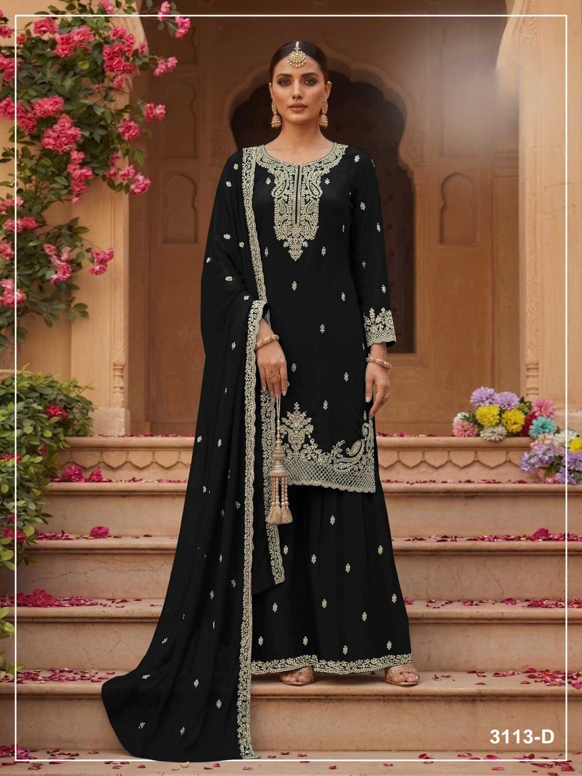 Pavitra Faux Georgette Embroidery Suit