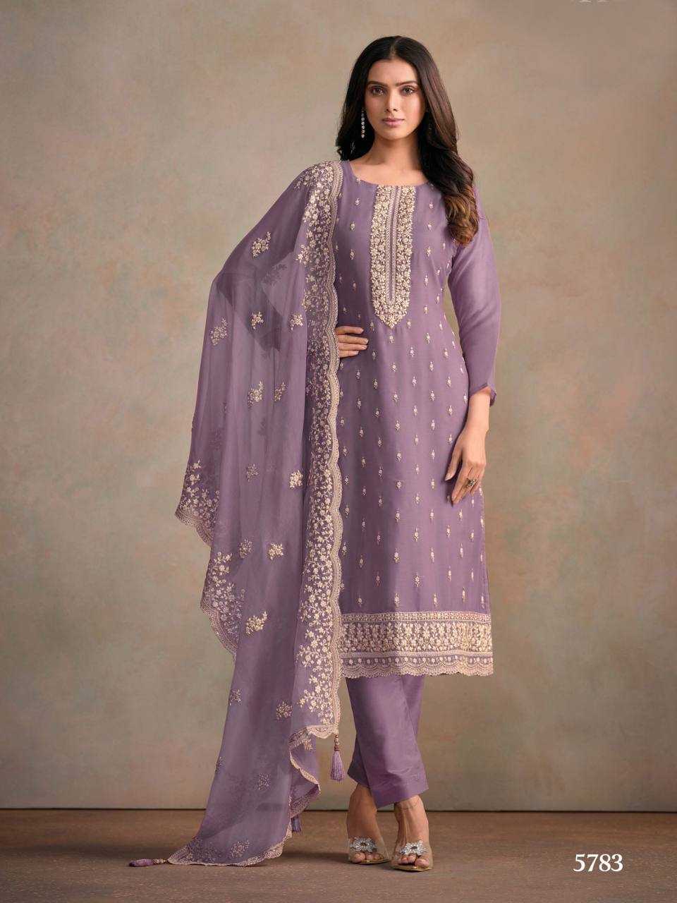 Vipul Averie Organza Silk Embroidery Suit