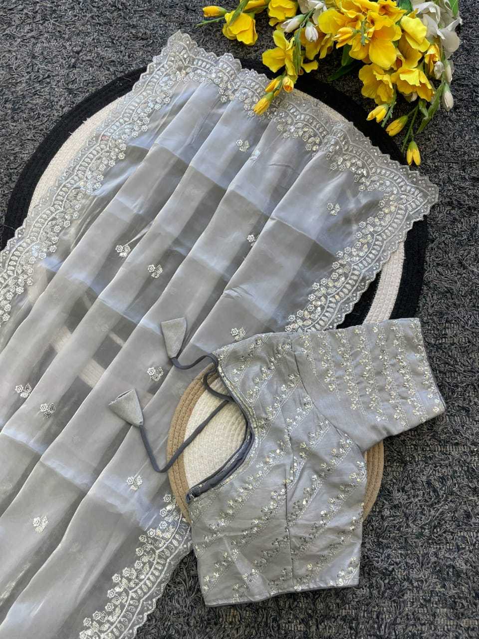 Space Silk Designer Saree