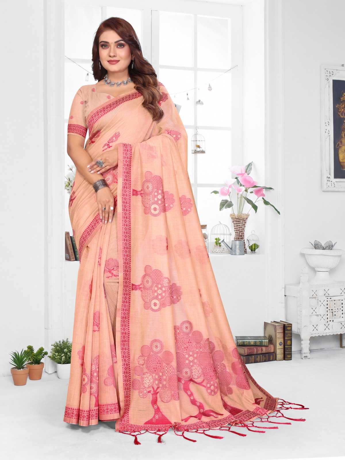 Ashiwini Cotton Jacquard Saree