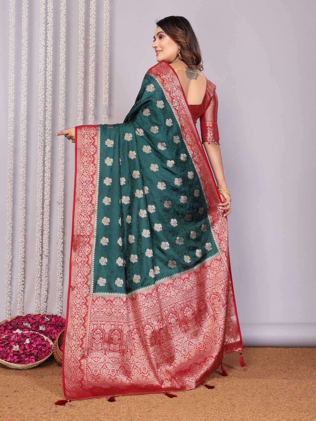 Satin Butta Saree
