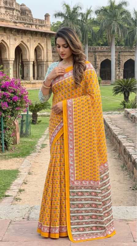 Pure Cotton Designer Saree JT-138837