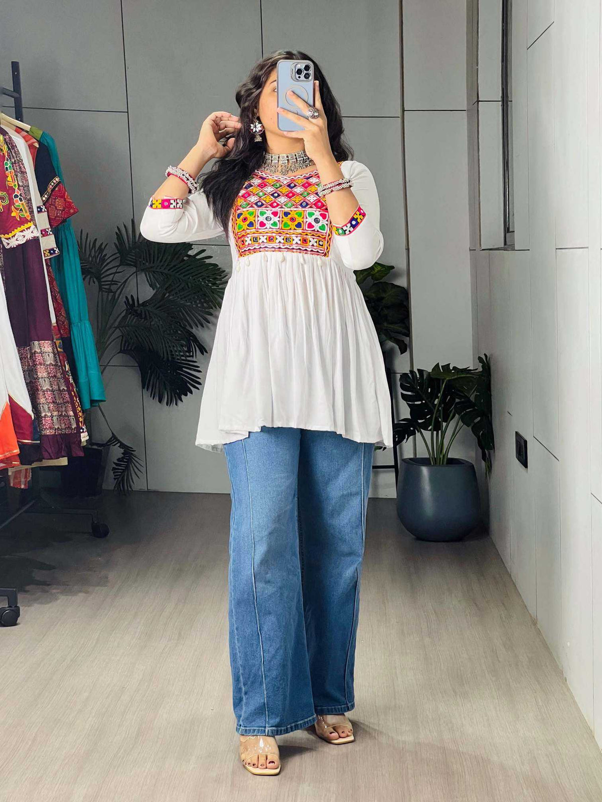 Cotton Kurti in Black