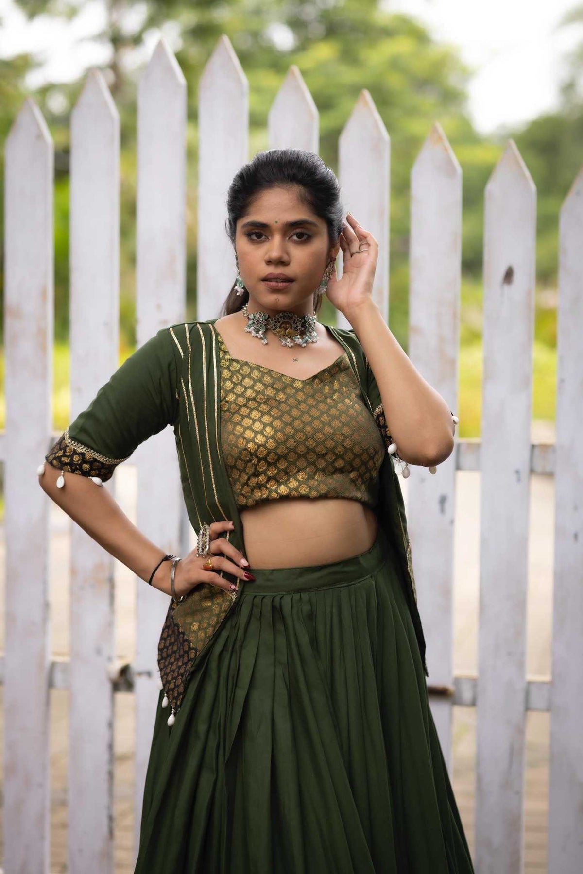 Cotton Designer Lehenga 8061