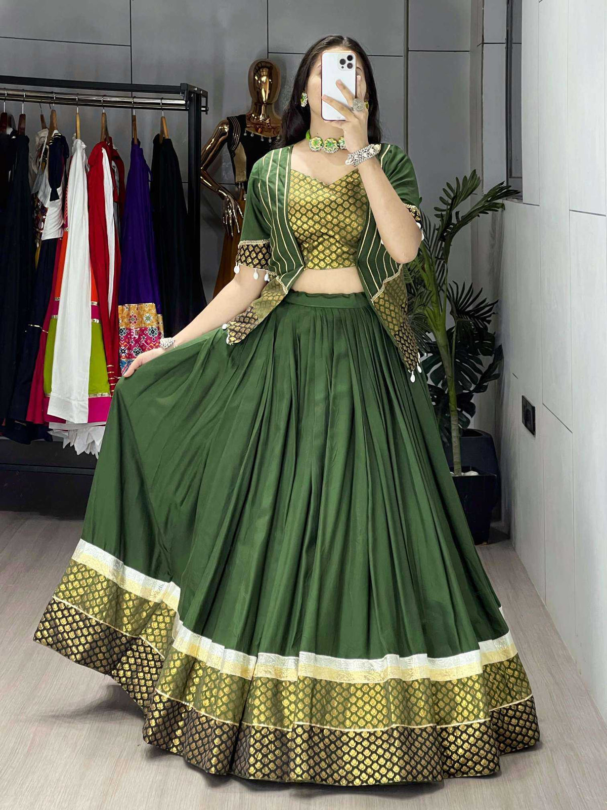 Cotton Designer Lehenga 8061