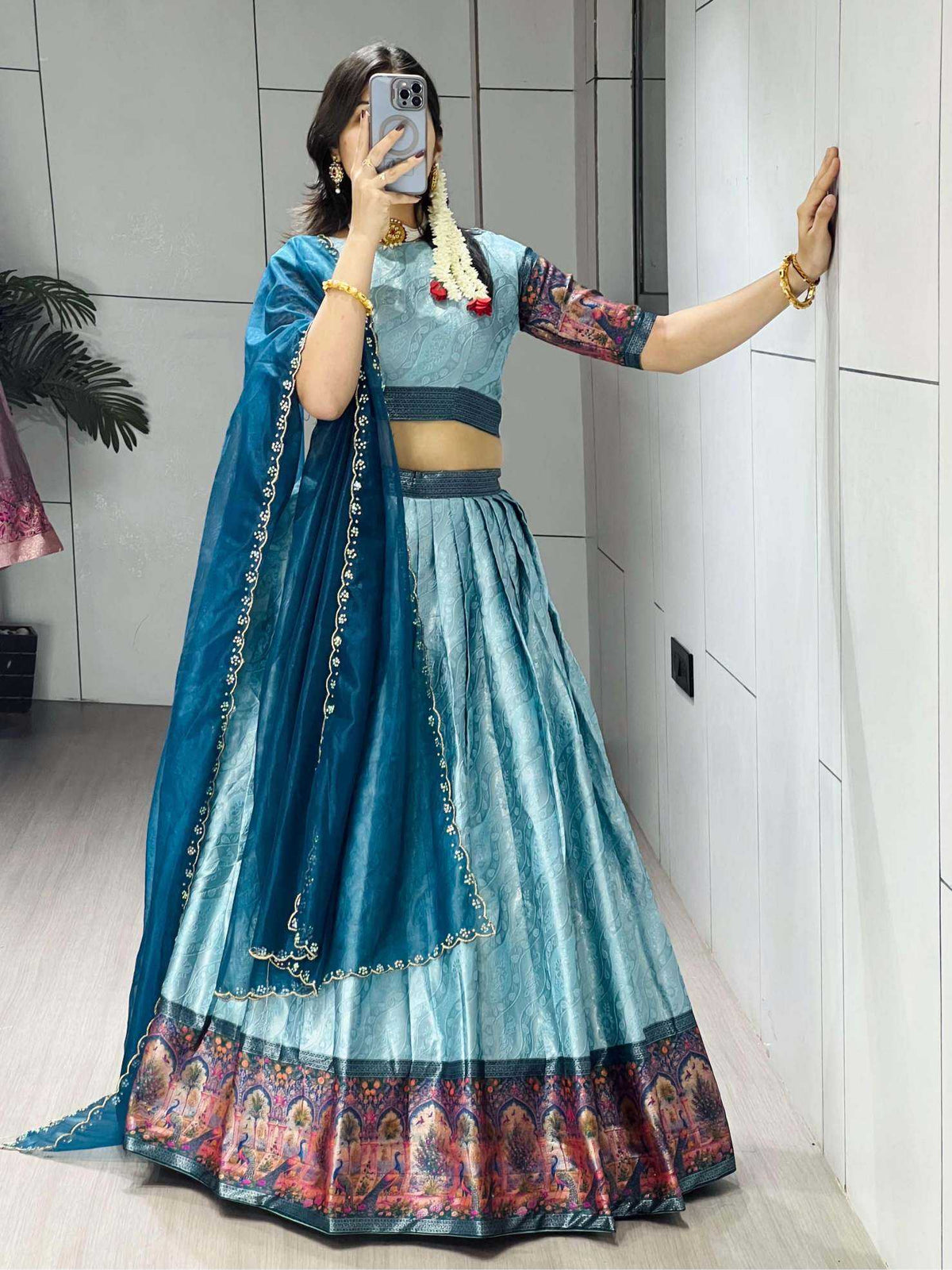 Silk Lehenga 8136