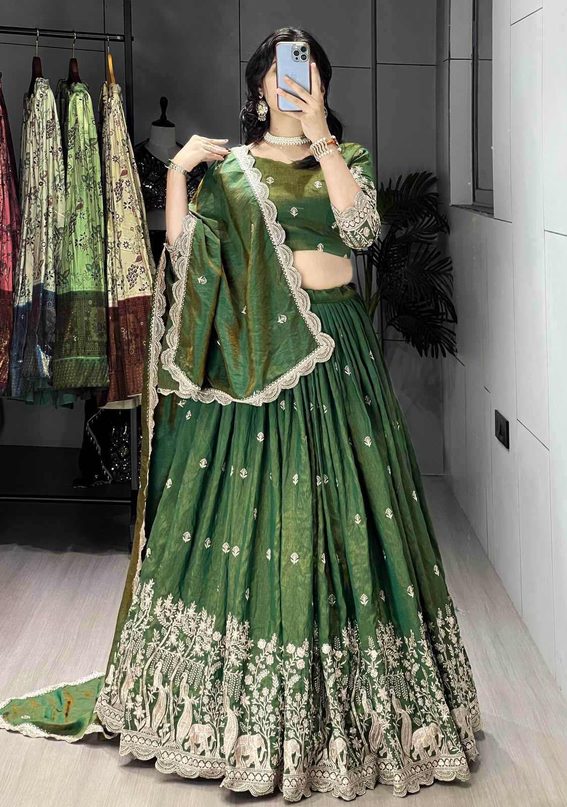 Soft Vichitra Traditional Lehenga 8215