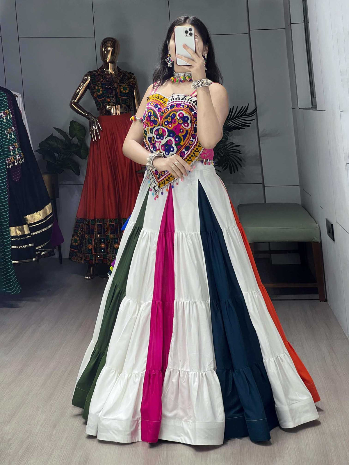 Zankaar Cotton Silk Lehenga