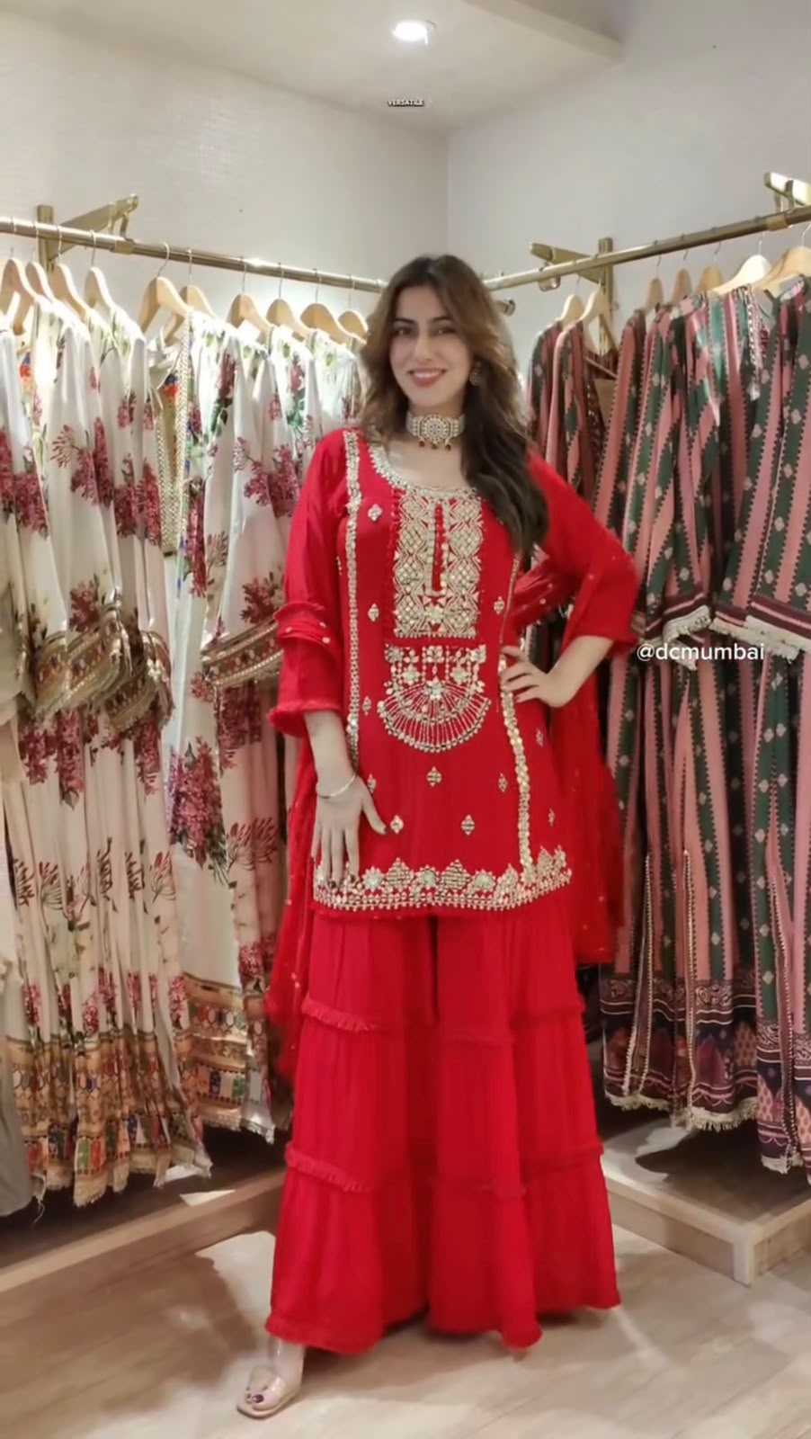 Faux Georgette Sharara Salwar Suit 1572
